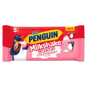 McVitie's Penguin 5 Strawberry Flavour Milkshake Cake Bars
