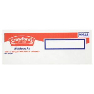 Crawford's Minipacks 6 Varieties x 3 Biscuit x 100 Packets