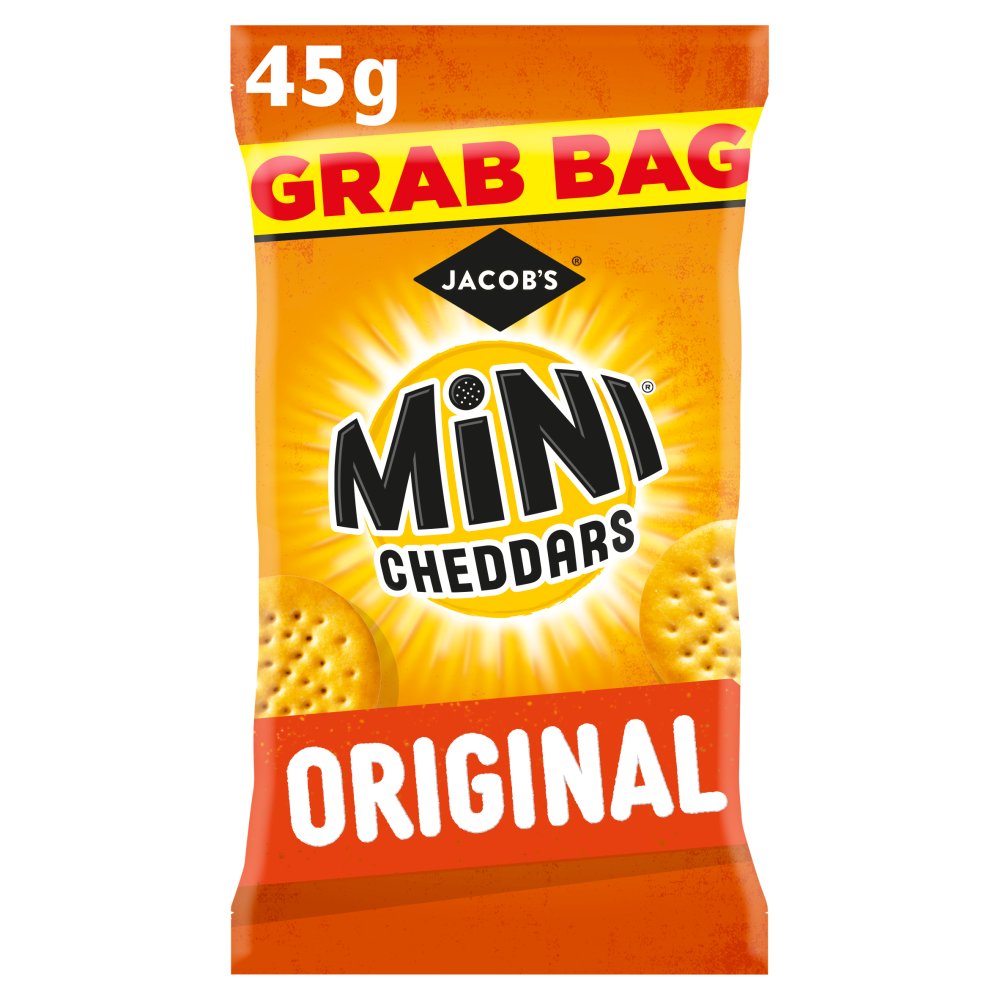 Jacob's Mini Cheddars Original Baked Snacks Grab Bag 45g