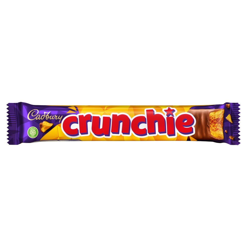Cadbury Crunchie Chocolate Bar, 40g
