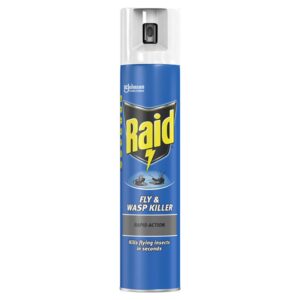 Raid Rapid Action Wasp, Mosquito & Fly Killer Aerosol Spray 300ml