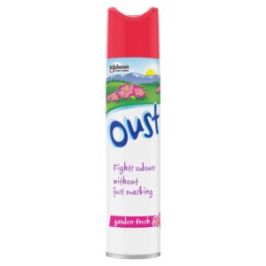 Oust Odour Eliminator Aerosol Garden Fresh Air Freshener, 300ml
