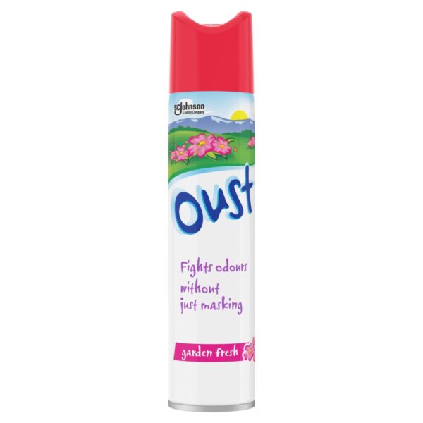Oust Odour Eliminator Aerosol Garden Fresh Air Freshener, 300ml