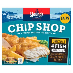 Young's 4 Chip Shop Omega 3 Fish 100% Fillets 400g