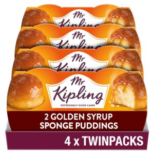 Mr Kipling Golden Syrup Sponge Pudding Desserts 2 x 95g