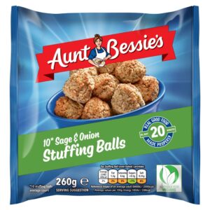Aunt Bessie’s 10 Sage & Onion Stuffing Balls 260g