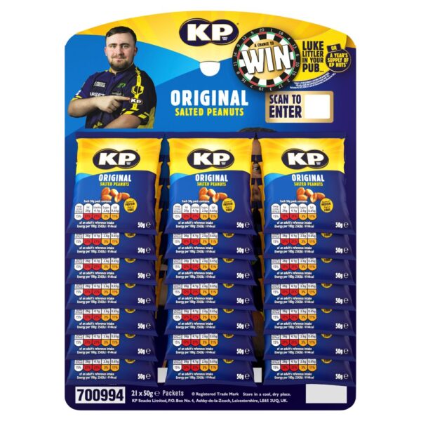 KP Original Salted Peanuts 50g (Pubcard)
