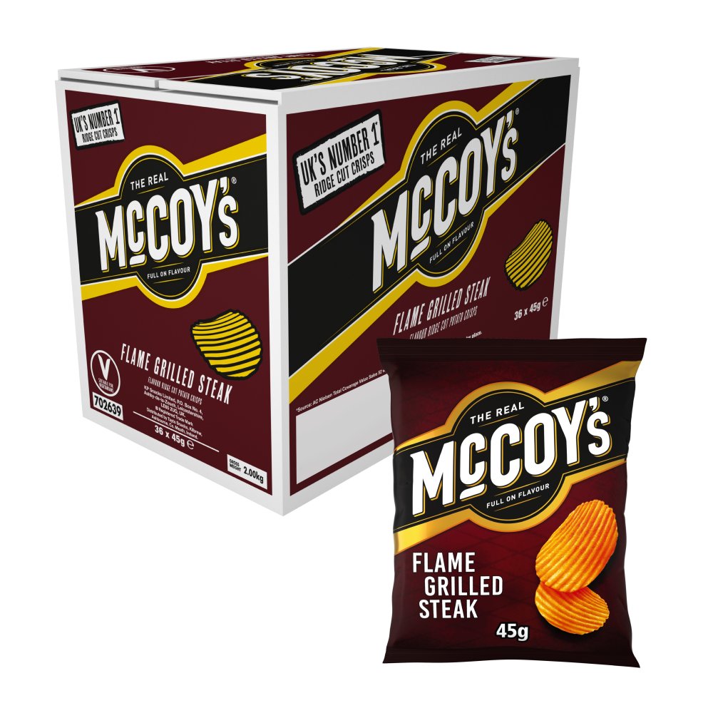 McCoy's Flame Grilled Steak Grab Bag Crisps 45g
