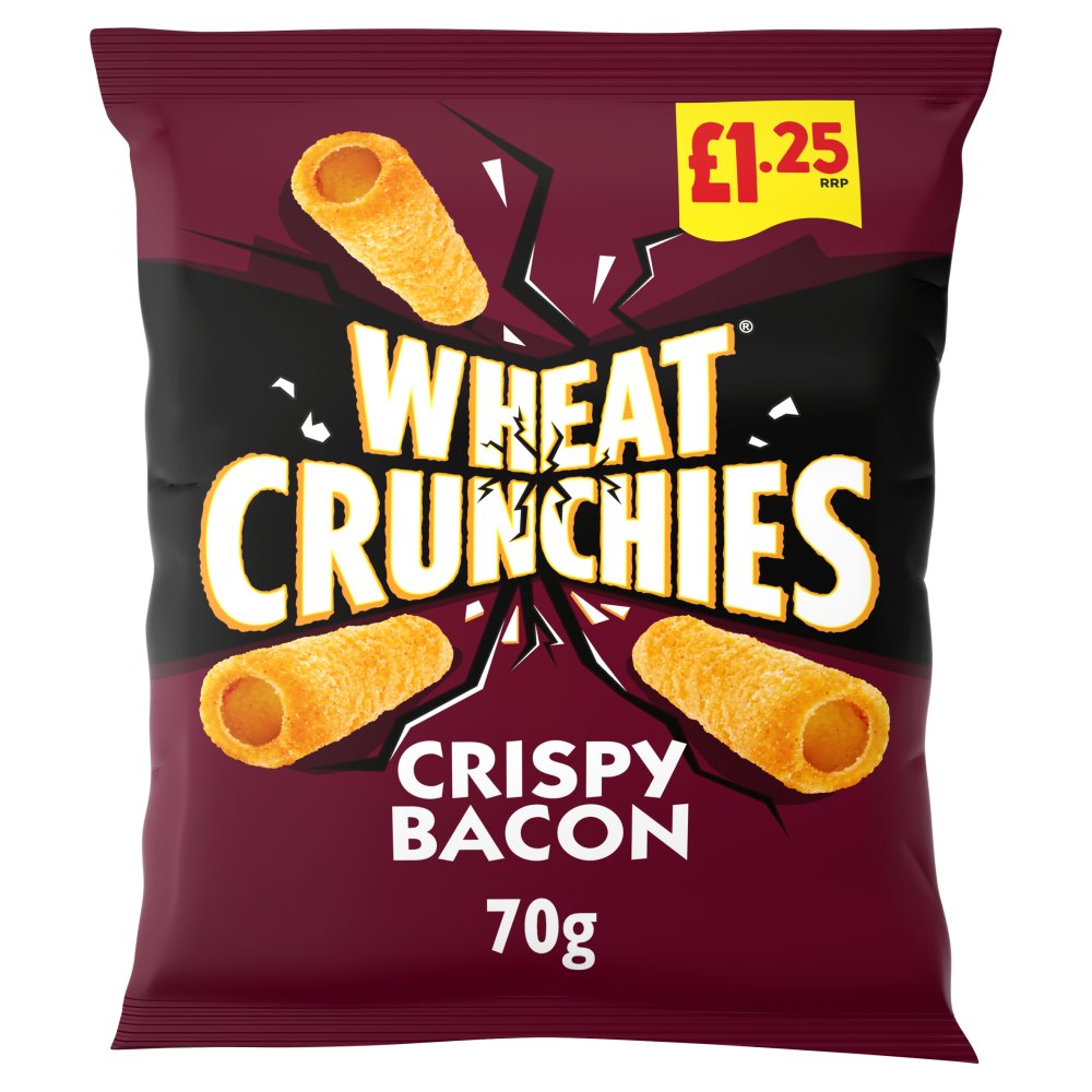 Wheat Crunchies Bacon Crisps 70g, £1.25 PMP
