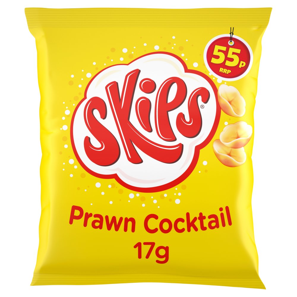 Skips Prawn Cocktail Crisps 17g, 55p PMP