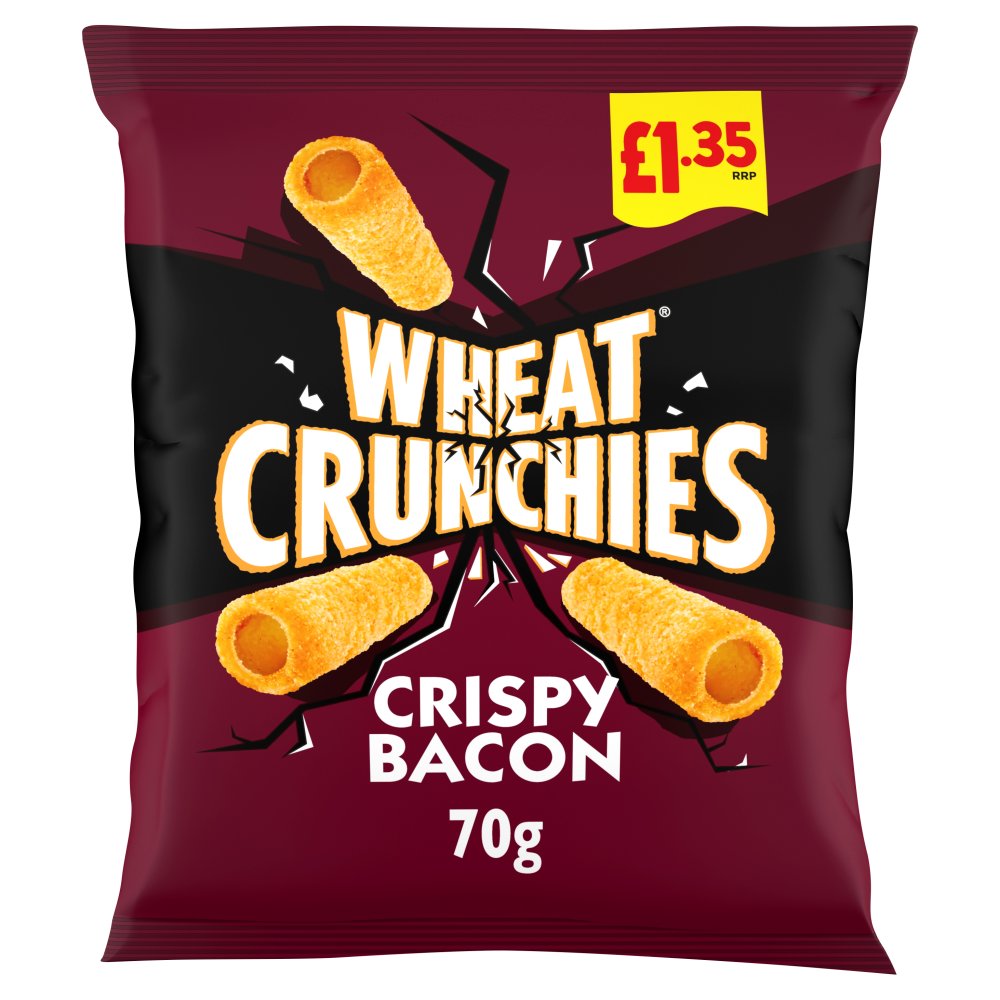 Wheat Crunchies Bacon Crisps 70g, £1.35 PMP
