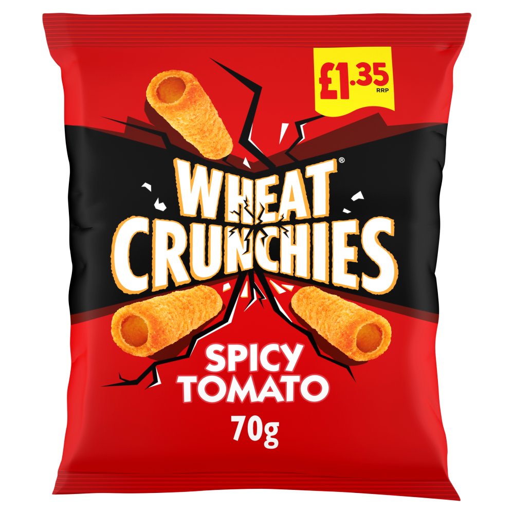 Wheat Crunchies Spicy Tomato Crisps 70g, £1.35 PMP