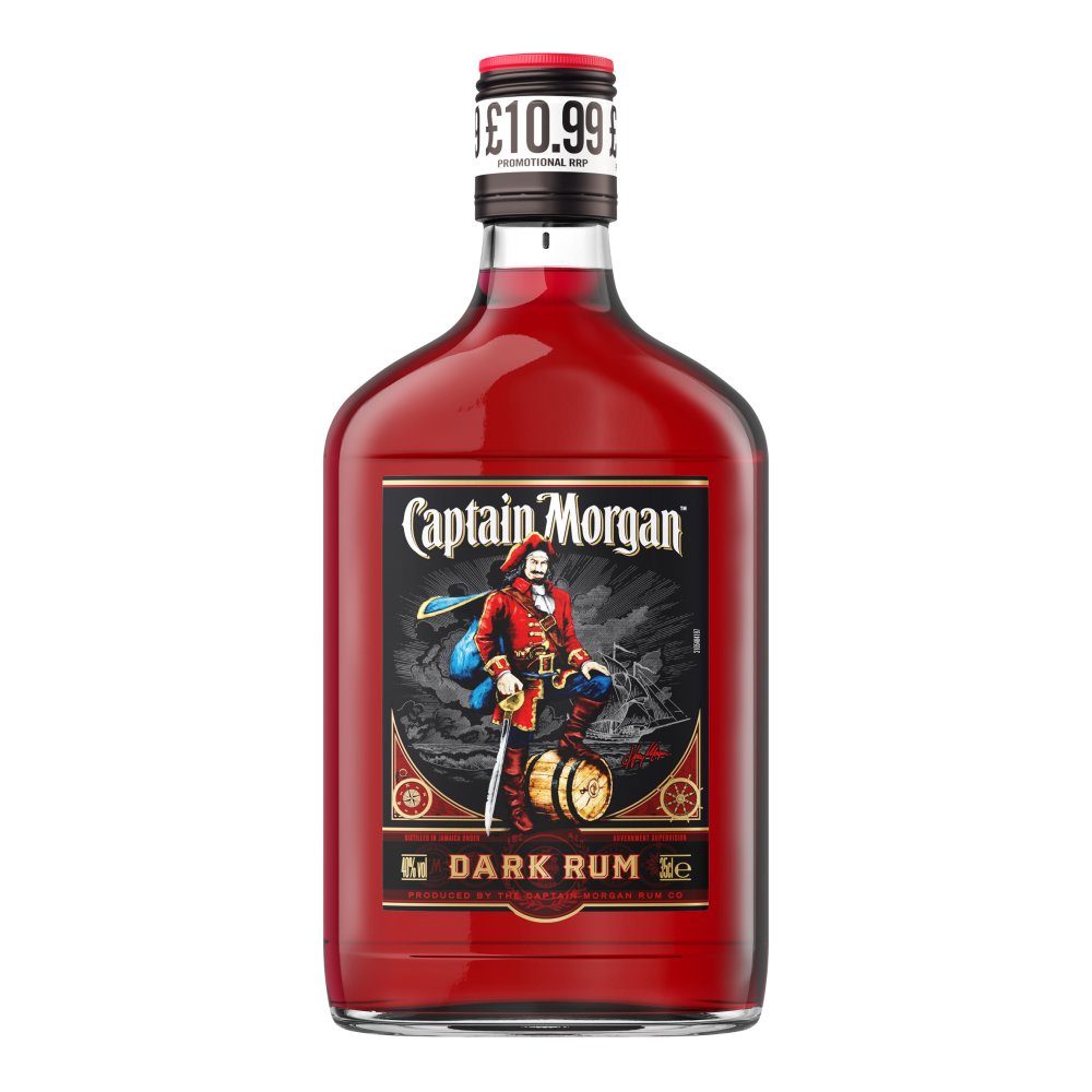 Captain Morgan Dark Rum 40% vol 35cl £10.99 PMP 04x06