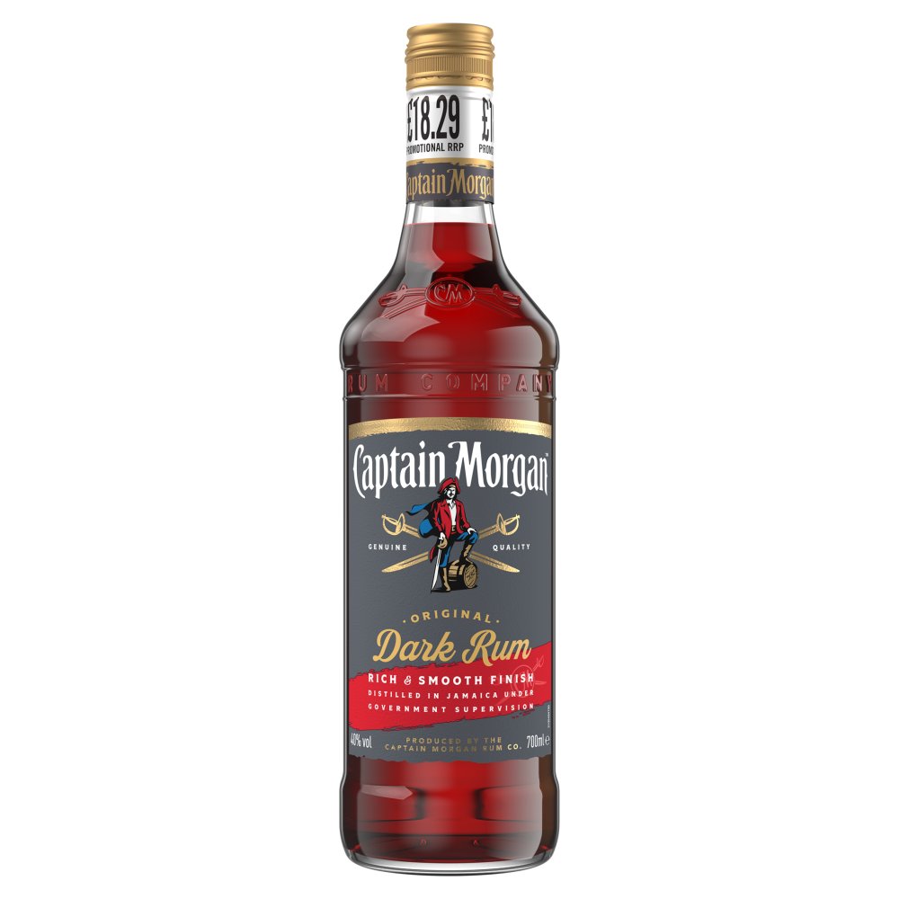 Captain Morgan Dark Rum 40% vol 70cl £18.29 PMP 06x01