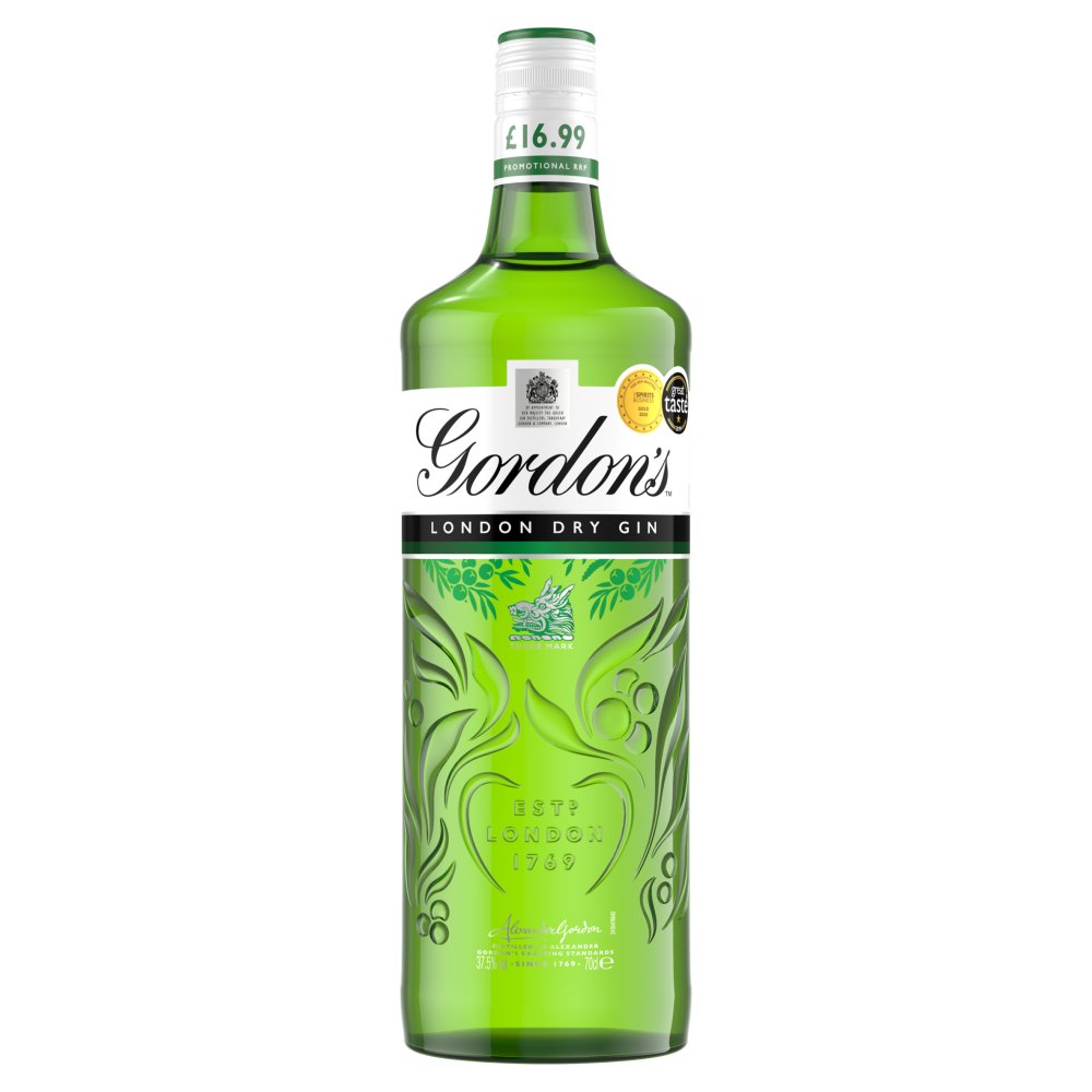 Gordon's London Dry Gin 37.5% vol 70cl £16.99 PMP
