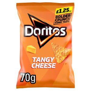 Doritos Tangy Cheese Tortilla Chips Sharing Bag Crisps 70g PMP £1.25 RRP