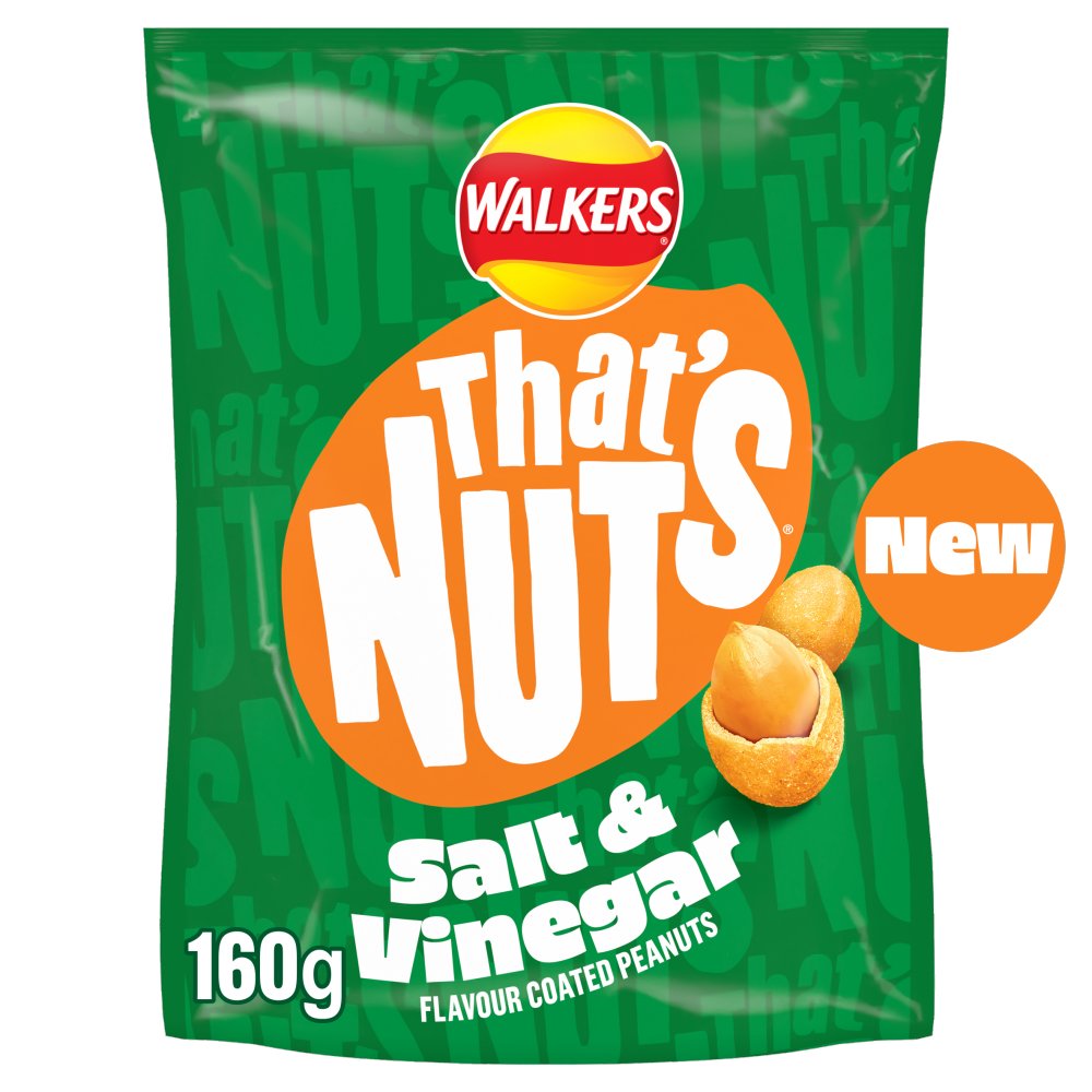 That’s Nuts Walkers Salt & Vinegar Sharing Coated Peanuts 160g