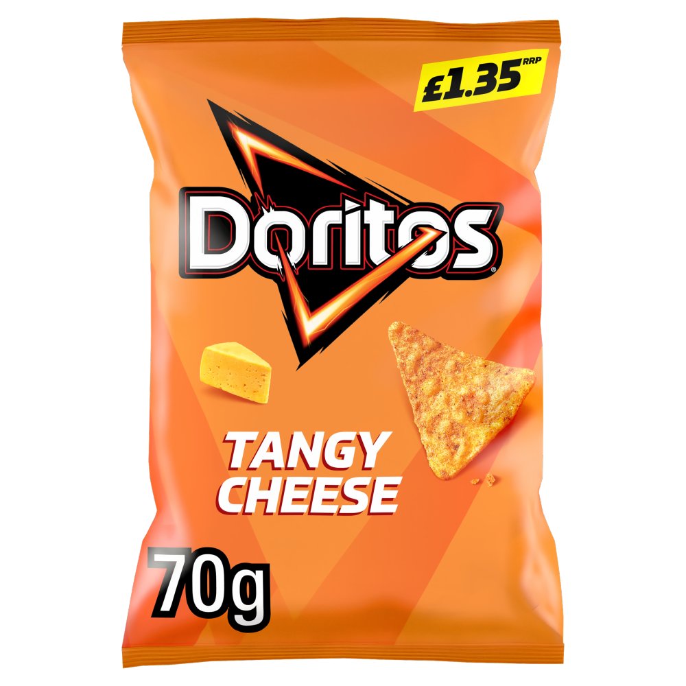 Doritos Tangy Cheese Tortilla Chips Crisps 70g PMP £1.35 RRP