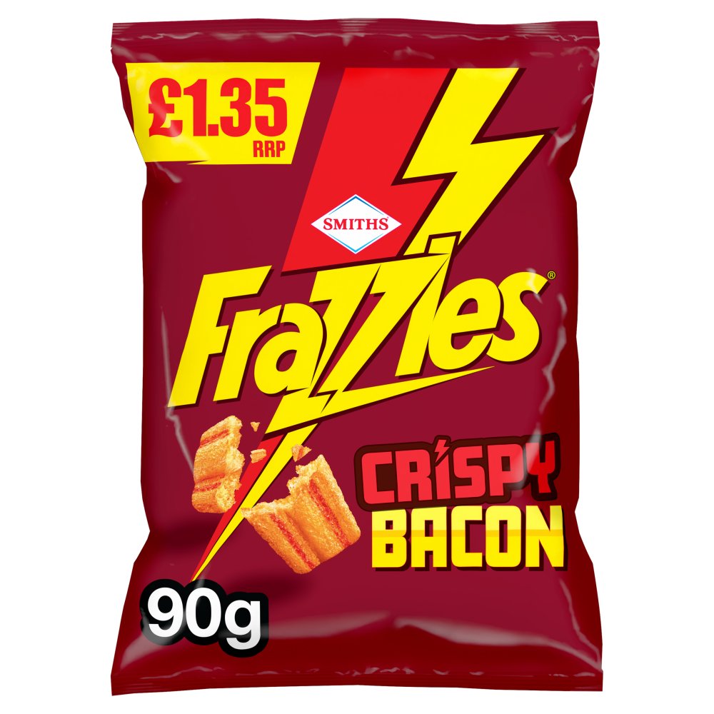 Frazzles Bacon Crisps Sharing Bag Crisps 90g PMP £1.35 RRP