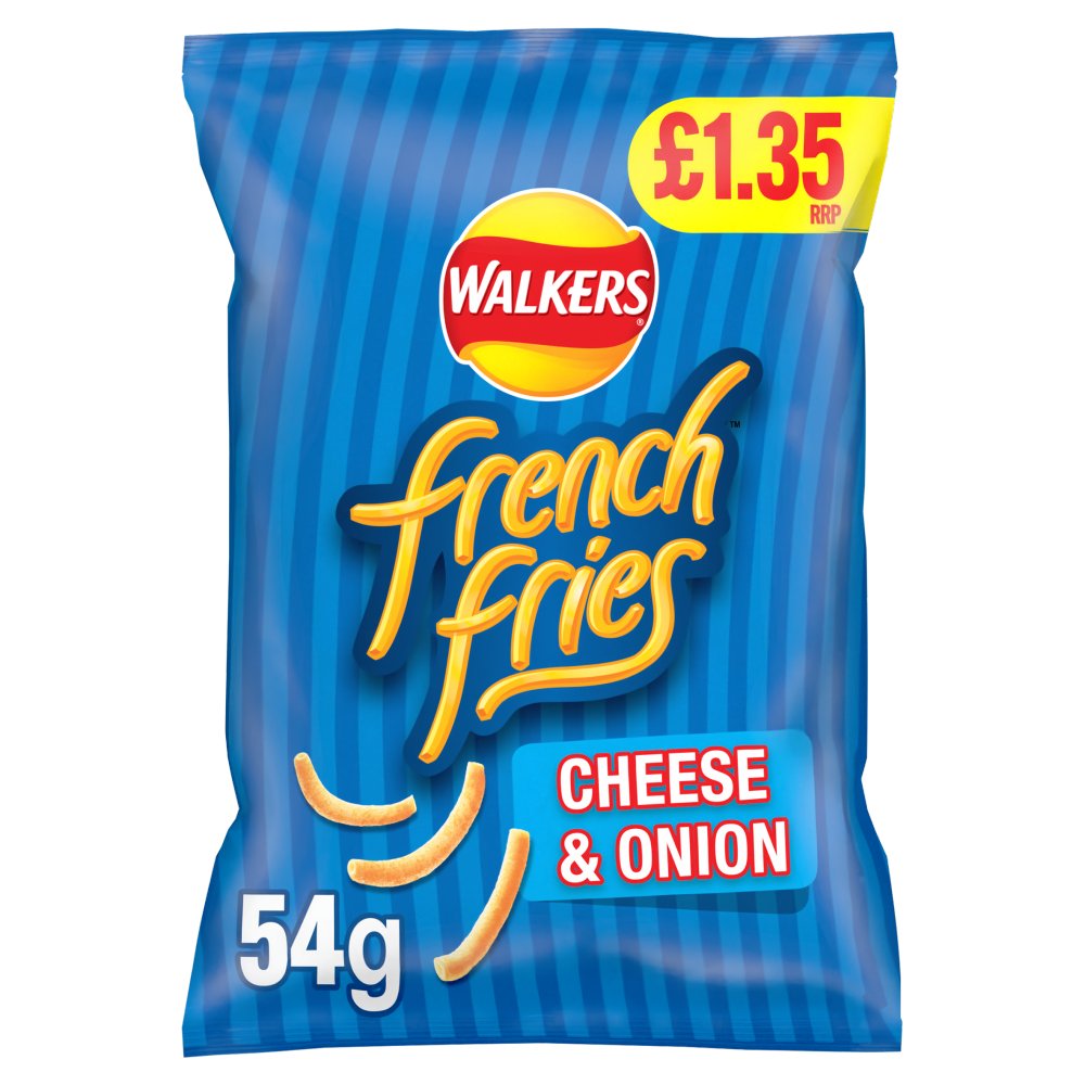 Walkers French Fries Cheese & Onion Crisps 54g PMP £1.35 RRP