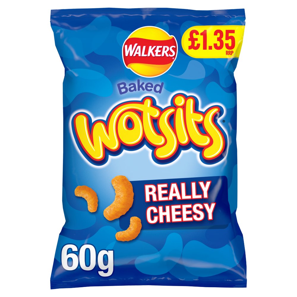 Walkers Wotsits Cheese Sharing Crisps 60g PMP £1.35 RRP