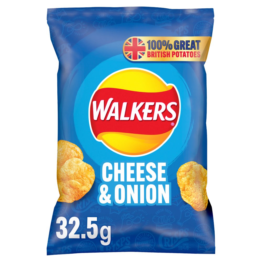 Walkers Cheese & Onion Crisps 32.5g