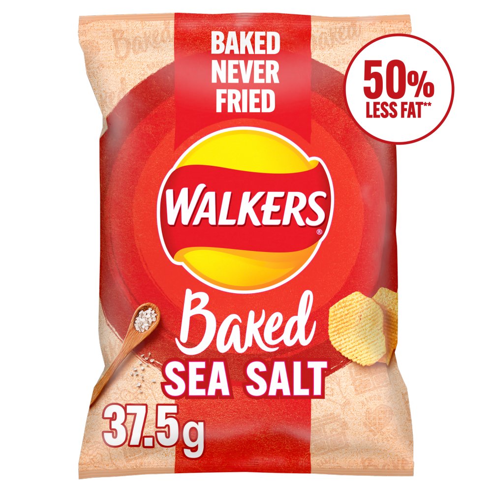 Walkers Baked Sea Salt Grab Bag Crisps 37.5g