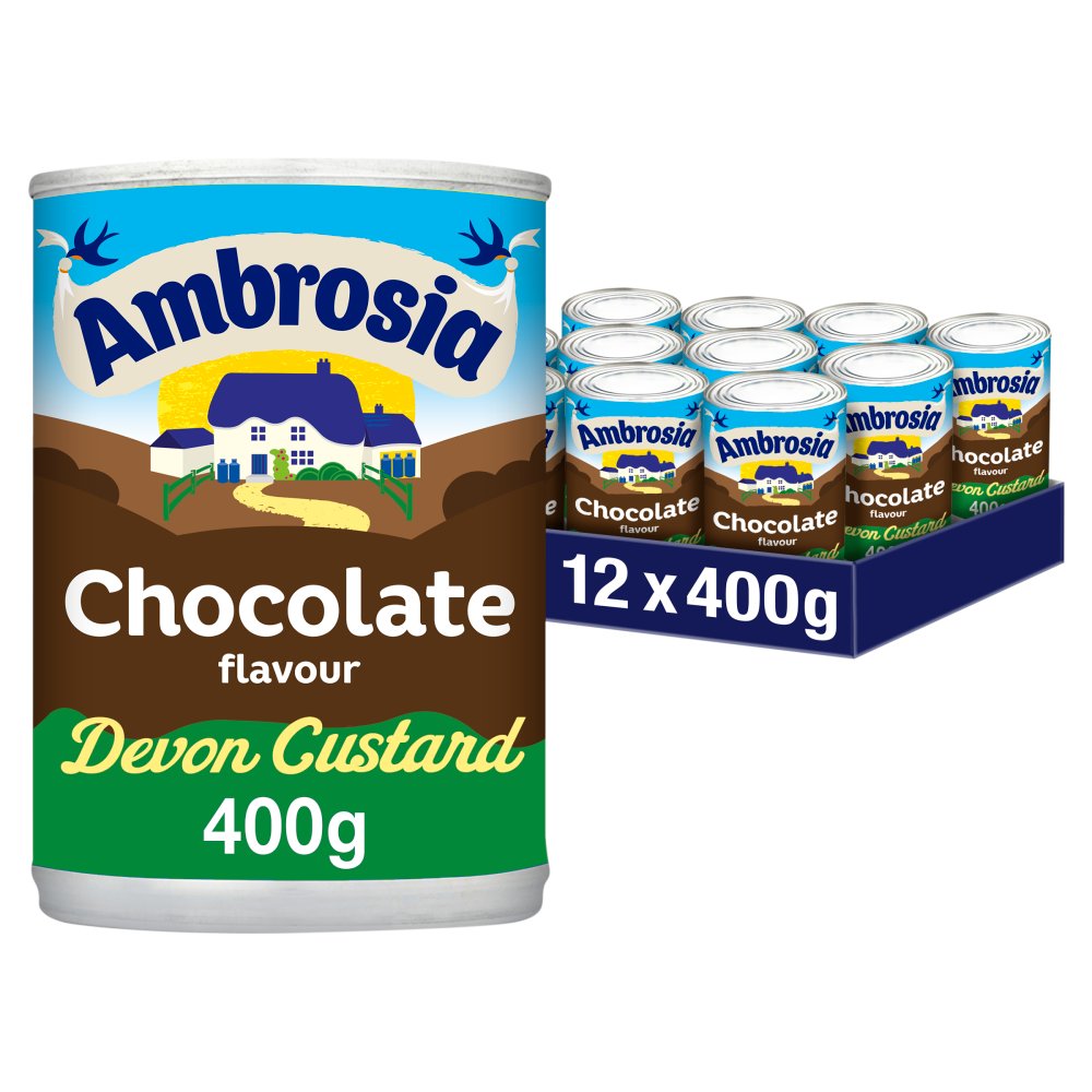 Ambrosia Chocolate Flavour Devon Custard 400g