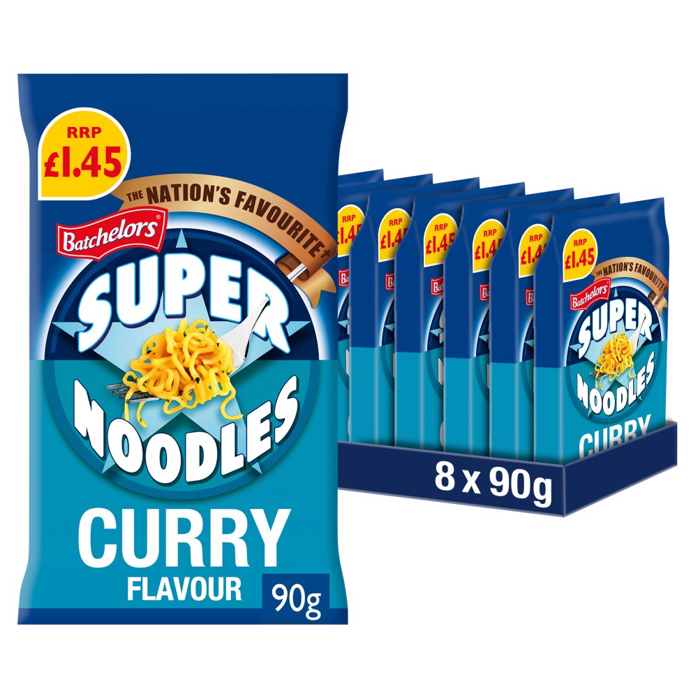 Batchelors Super Noodles Mild Curry Flavour 90g