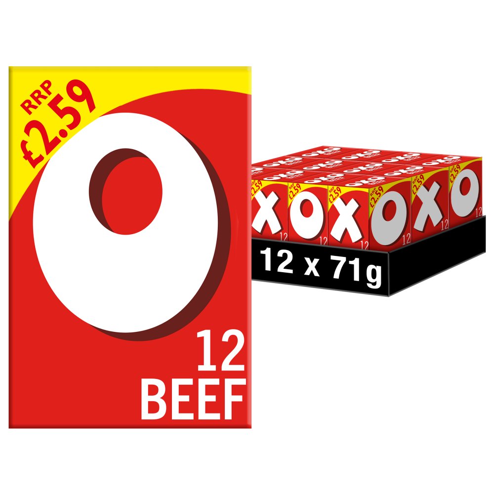 Oxo 12 Beef Stock Cubes 71g