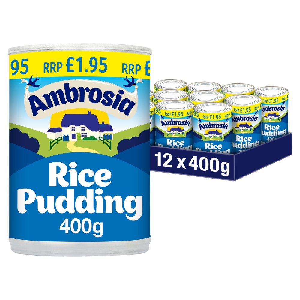 Ambrosia Ready To Serve Rice Pudding Can 400g