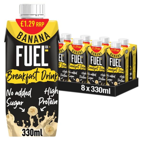 Fuel10K Banana Flavour Milk Drink 330ml