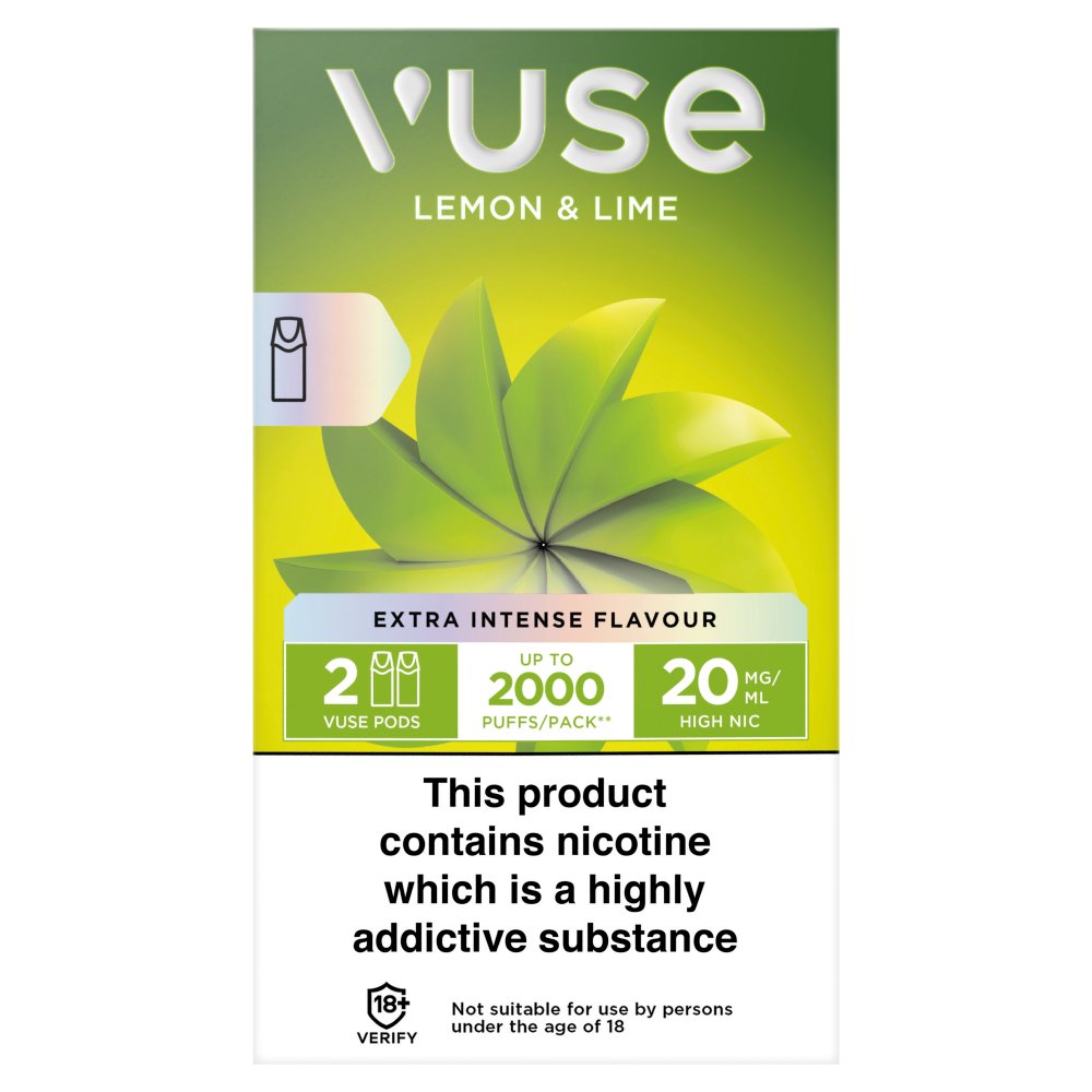 Vuse Pod (2) Lemon & Lime vPro 20mg/ml UK