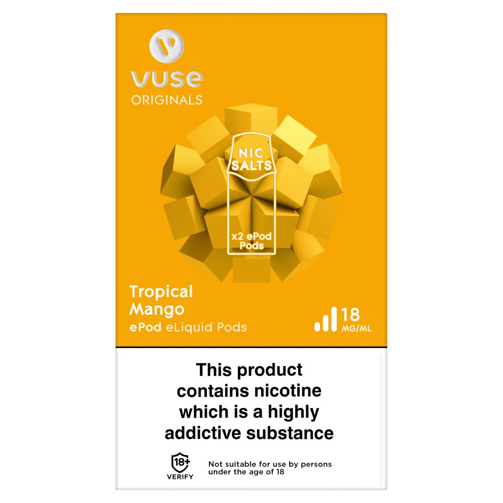 Vuse ePod Pods vPro Tropical Mango 18mg/ml