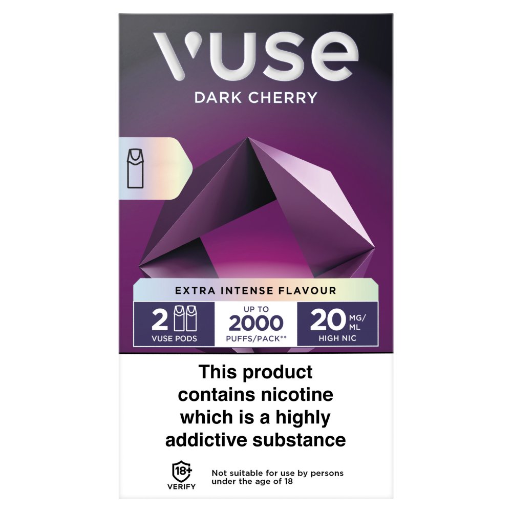 Vuse Pod (2) Dark Cherry vPro 20mg/ml UK
