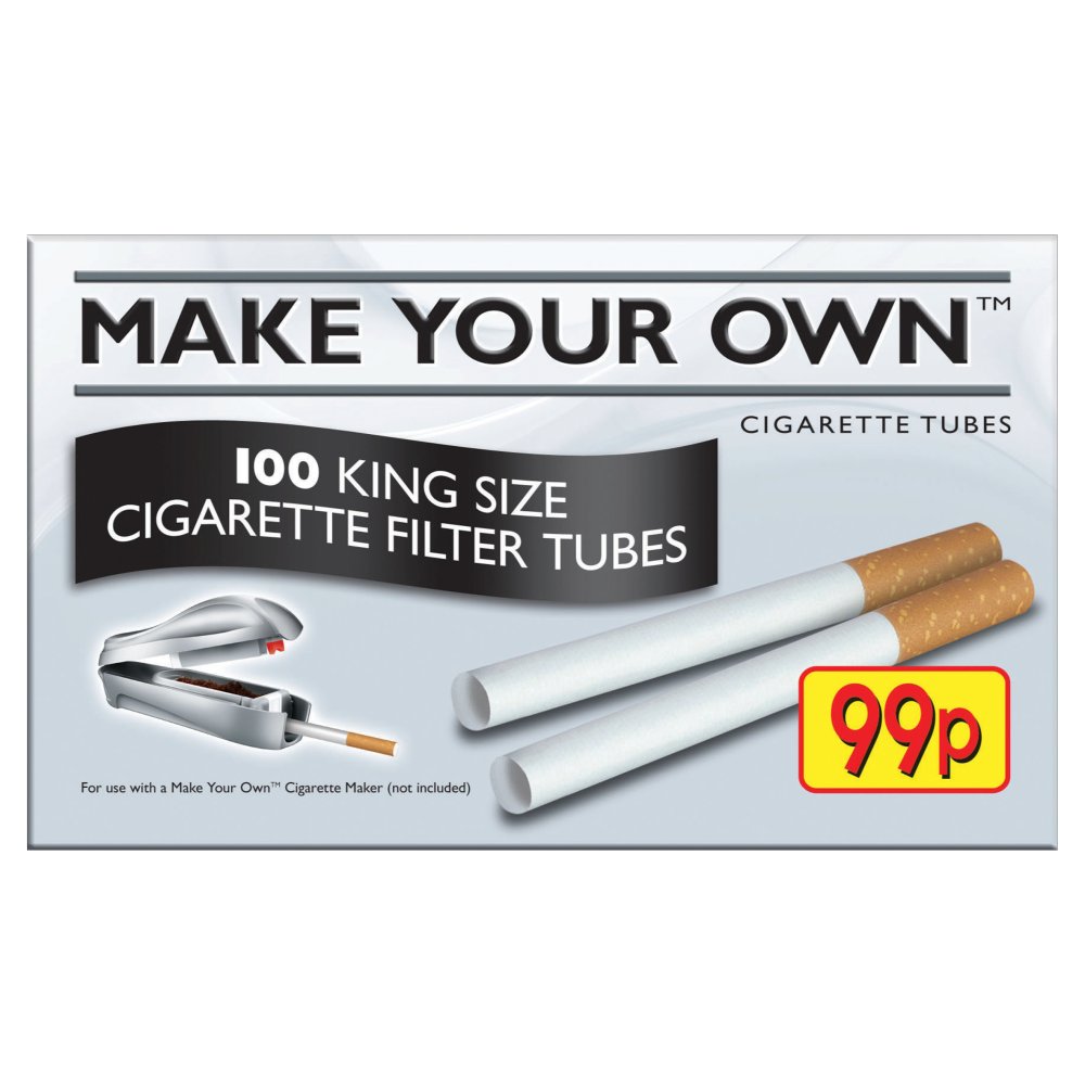 Make Your Own 100 King Size Cigarette Filter Tubes 99p PMP