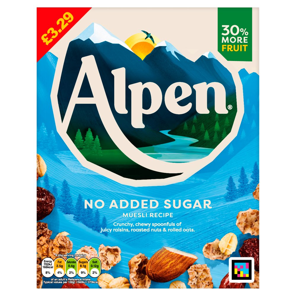 Alpen No Added Sugar Muesli 550g PMP £3.29