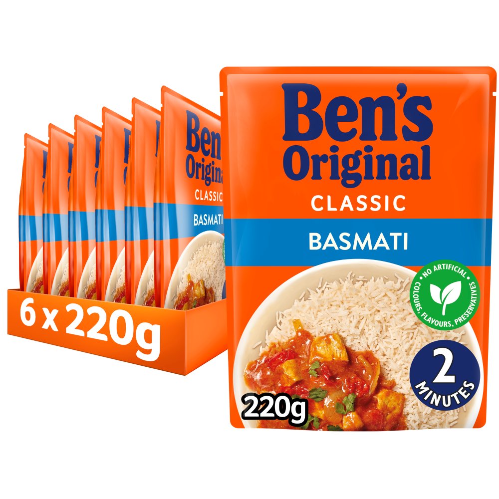 Bens Original Basmati Microwave Rice 220g