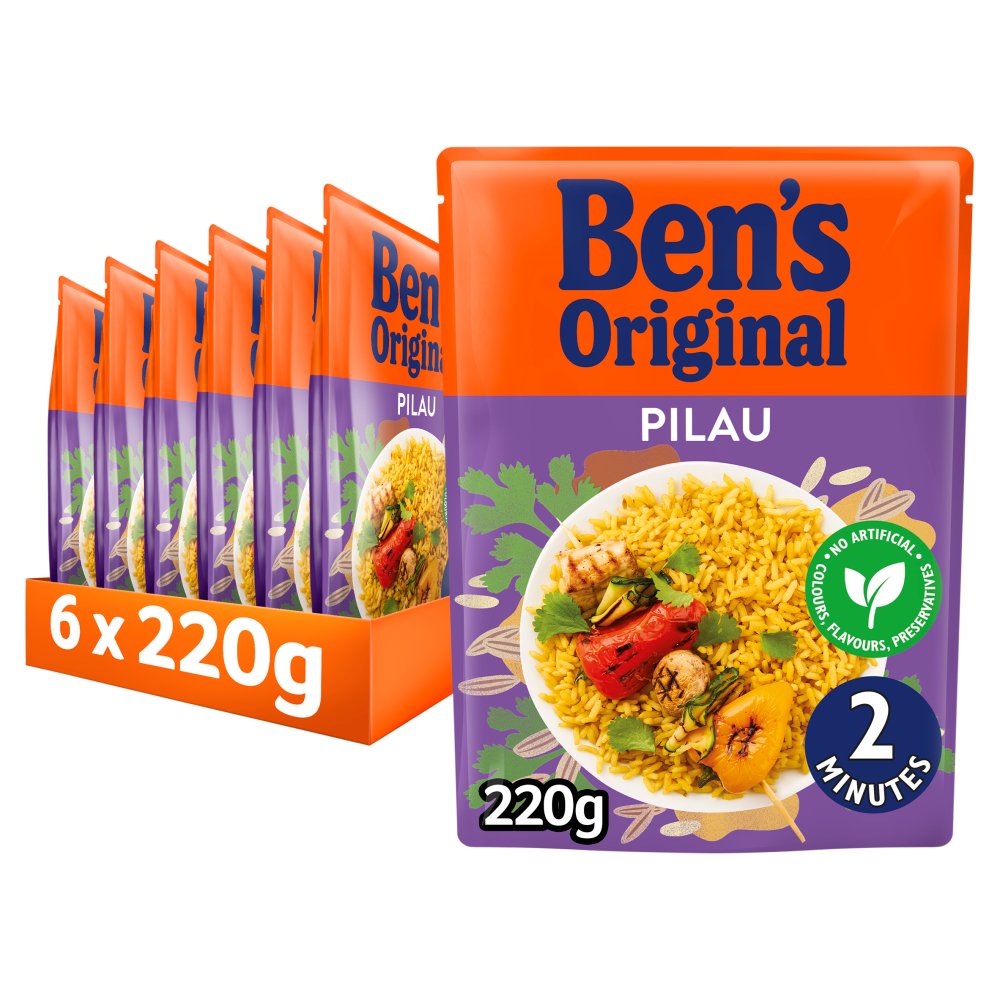 Bens Original Pilau Microwave Rice 220g