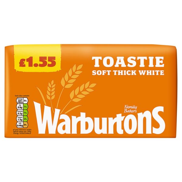 Warburtons Soft Thick White Toastie 800g