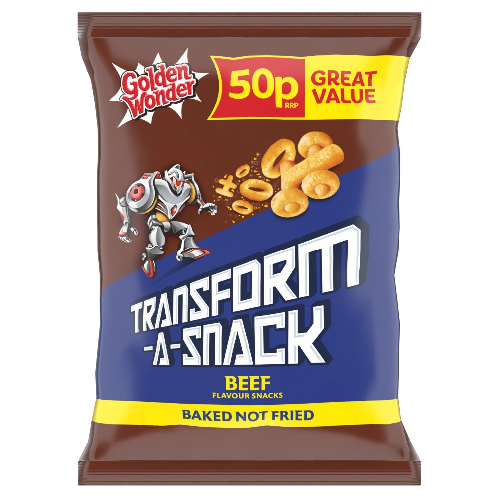 Golden Wonder Transform-A-Snack Beef Flavour Snacks 27g
