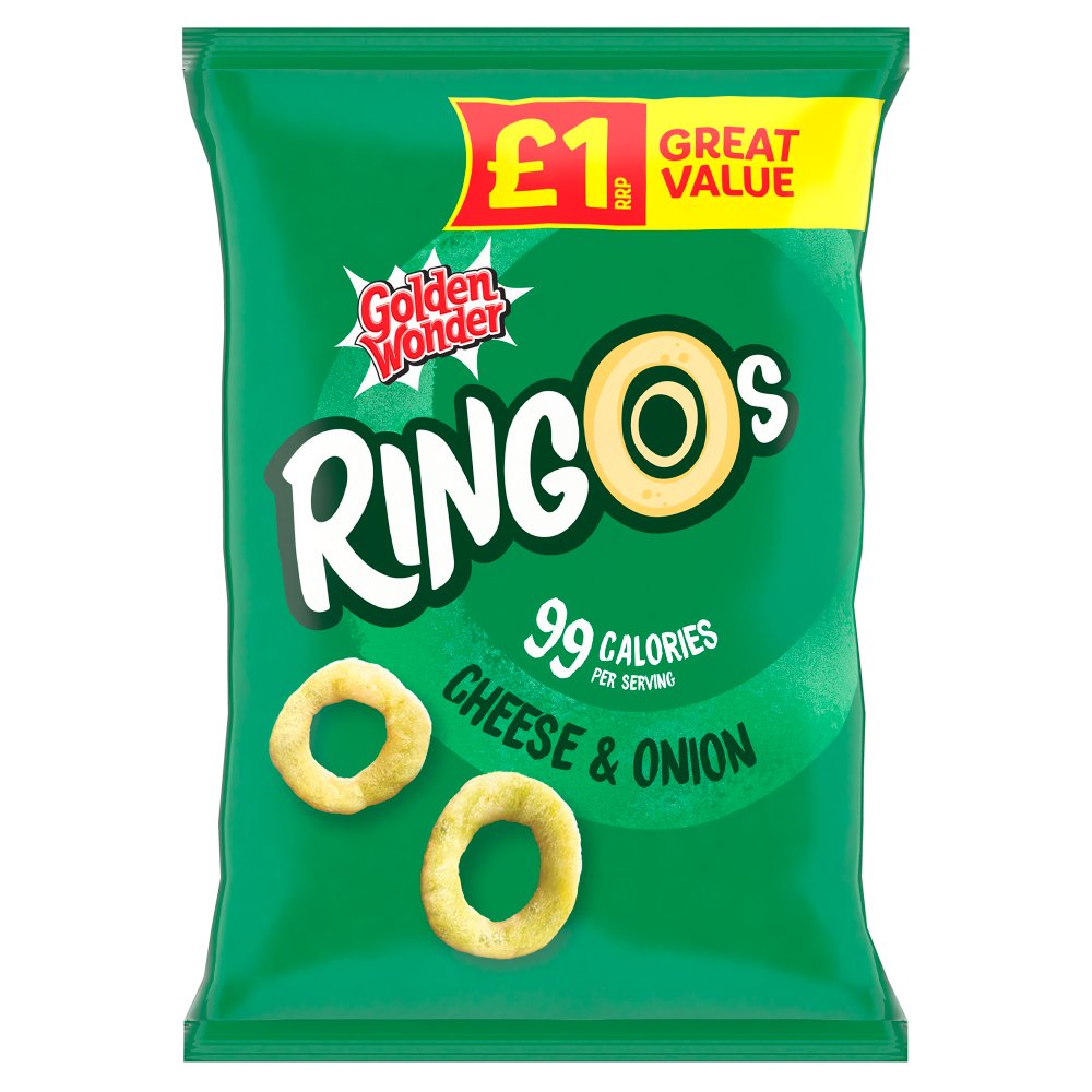 Golden Wonder Ringos Cheese & Onion 40g