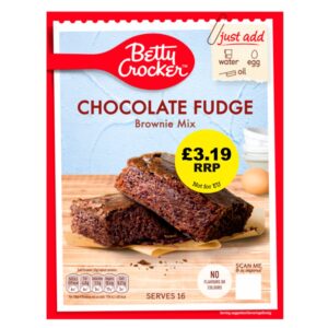 Betty Crocker Chocolate Fudge Brownie Mix 415g- PMP £3.19