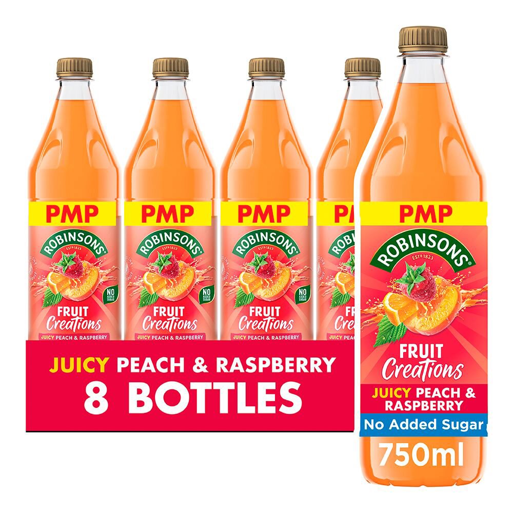 Robinsons Fruit Creations Peach & Raspberry Squash 750ml