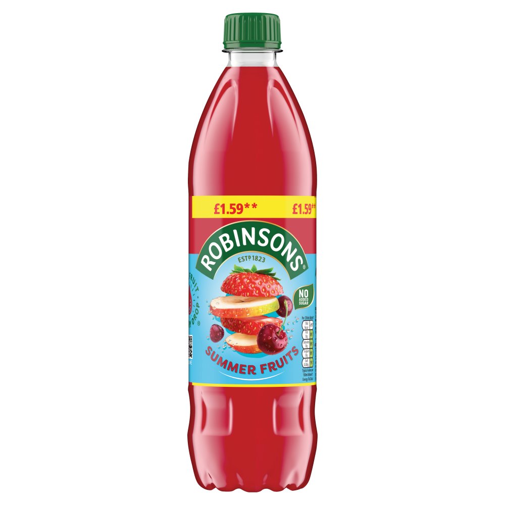 Robinsons Summer Fruits No Added Sugar Squash PMP 750ml