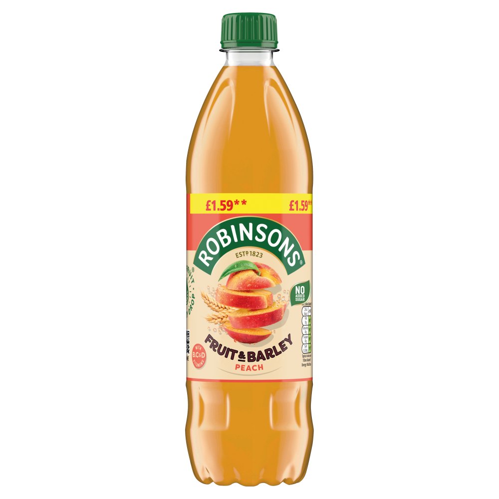 Robinsons Fruit & Barley Peach Squash PMP 750ml