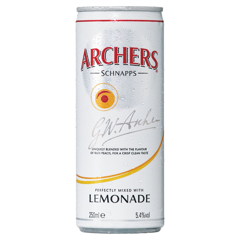 Archers and Lemonade Ready to Drink 250ml