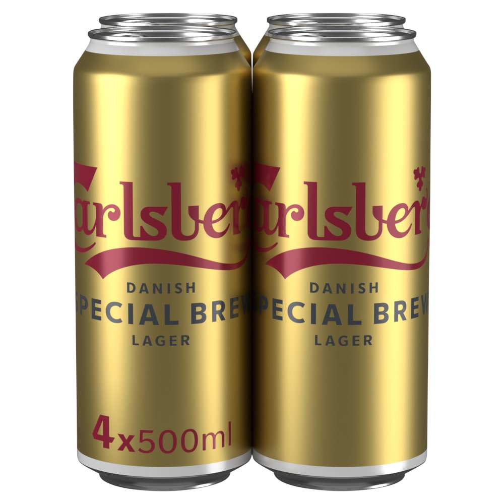 Carlsberg Special Brew Strong Lager Beer 4 x 500ml Cans