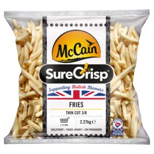 McCain SureCrisp Thin Cut 3/8 Fries 2.27kg