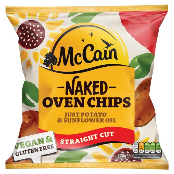 McCain Naked Oven Chips Straight Cut 600g
